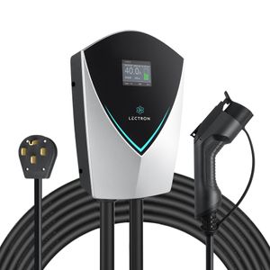 Lectron V-Box 40 Amp Electric Vehicle Charging Station - Powerful Level 2 EV Charger (240V) with NEMA 14-50 Plug/Hardwired - Energy Star Certified for J1772 Evs