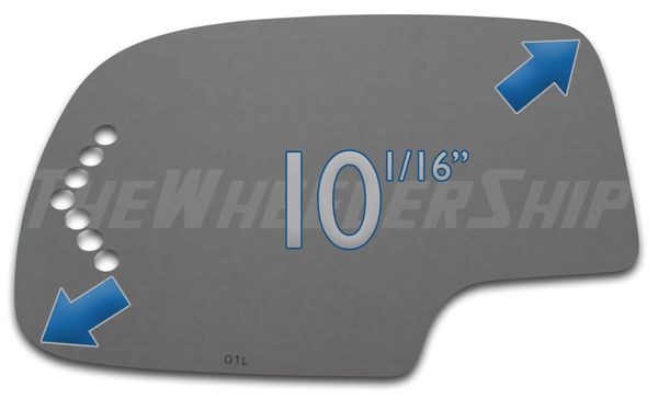 New Mirror Glass Chevrolet Silverado Tahoe Suburban GMC Truck Left Drivers Side Power Turn Signal