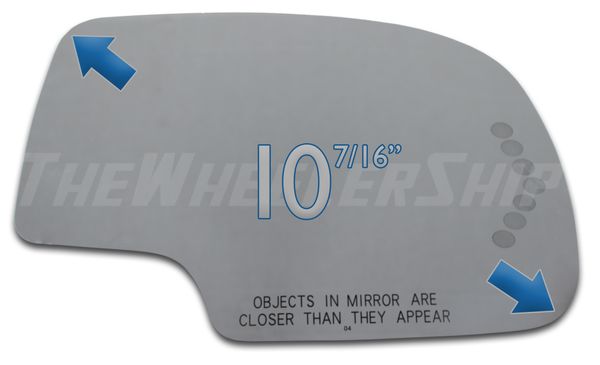 New Mirror Glass Chevy GMC Truck Right Passenger Side Power Turn Signal Heater