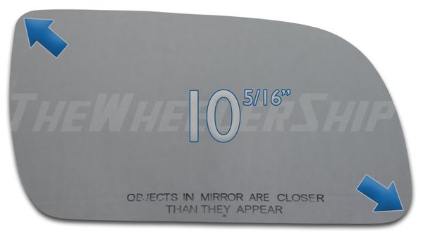 New Mirror Glass For Chevy Chevrolet GMC Astro Safari Van Passenger Right Side