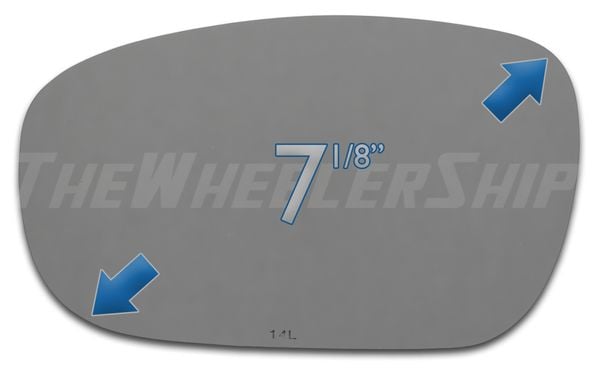 New Mirror Glass Replacement For Chrysler Dodge 300 Charger Magnum Left Side