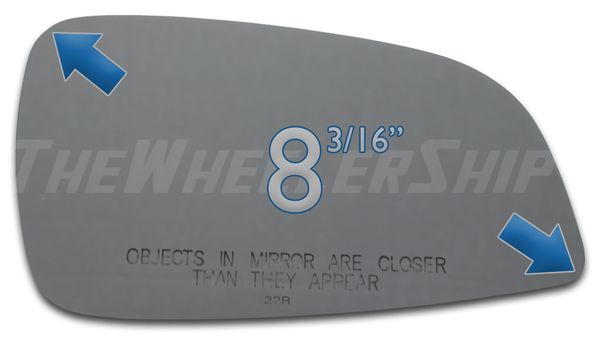 New Mirror Glass Replacements For Chevy Malibu 2008-2012 Passenger Right Side