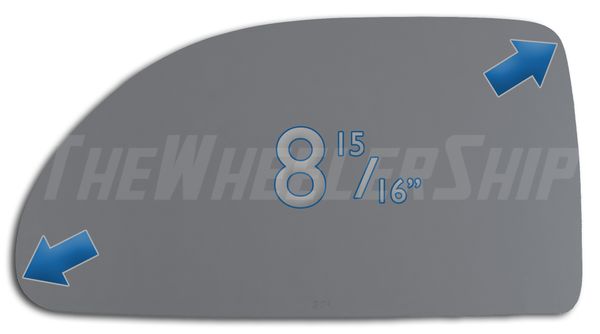 New Mirror Glass Replacements For Equinox Vue Torrent Driver Left Side 2955