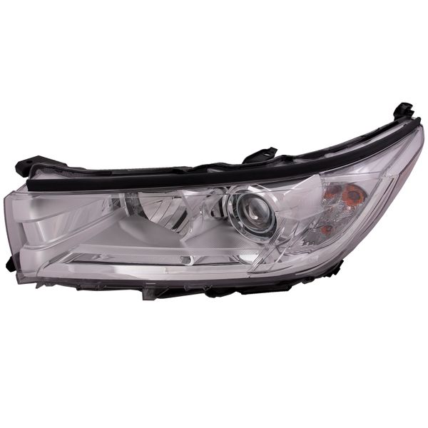AKKON - Fits 2020 2021 2022 2023 Toyota Highlander Projector Black Headlight Headlamp Passenger Right Side W Led Drl