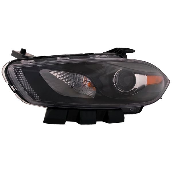 Headlight Halogen Black Trim CAPA Certified Left Driver Side Fits 2013