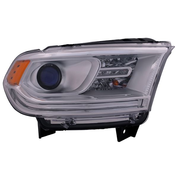 1415 Dodge Durango Headlight Chrome Bezel CAPA Certified Right Hand