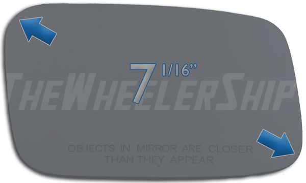 New Mirror Glass For Volvo C70 S40 S70 V40 V70 850 Passenger Right Side