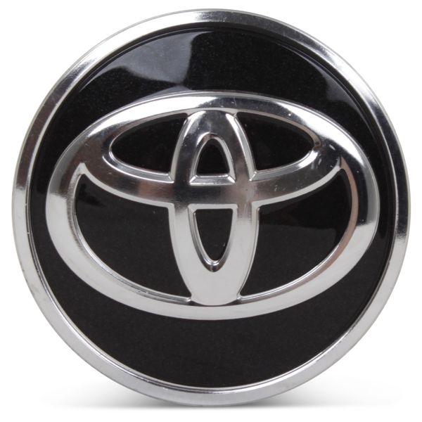 OE Genuine Toyota Corolla Prius Black Center Cap with Chrome Logo CAP6423