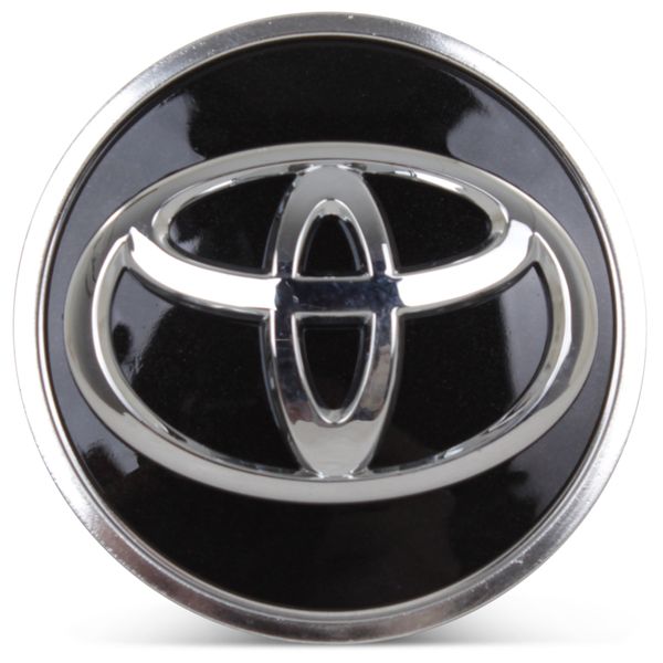 OE Genuine Toyota RAV 4 Camry Highlander Black Center Cap with Chrome Logo CAP4683