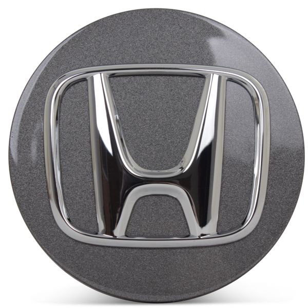 OE Genuine Honda Charcoal Center Cap with Chrome Logo CAP2407
