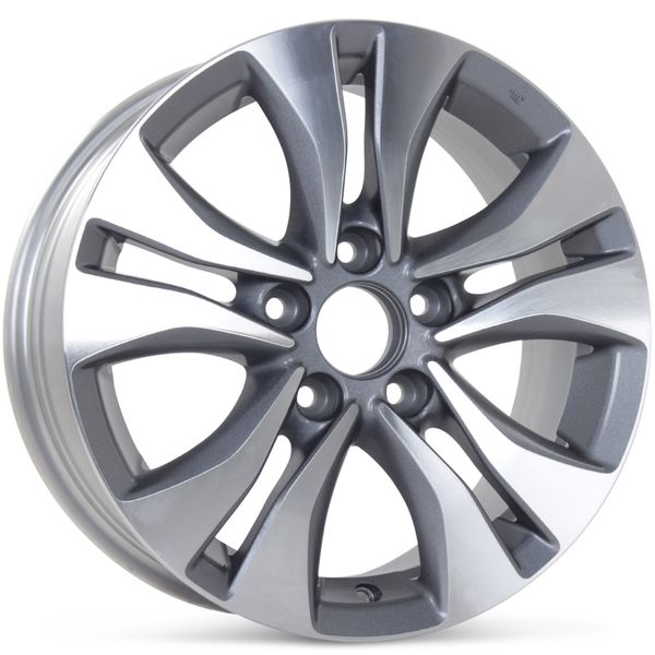 Wheel Fits 2013-2015 Honda  Accord 16 Inch Aluminum Rim 5 Lug 114.3mm 5 Spokes 
