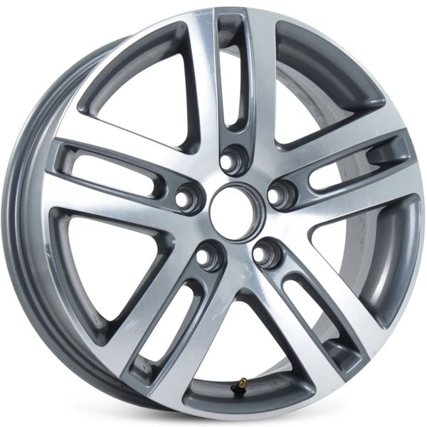 16" Alloy Replacement Wheel for Volkswagen Jetta VW 2005-2018 Machined Charcoal Rim 69812 Open Box