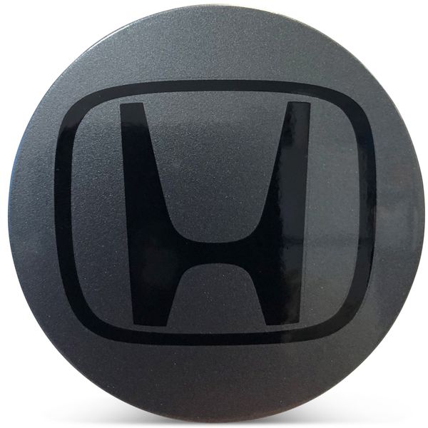 OE Genuine Honda Charcoal Center Cap with Black Honda Logo CAP8364