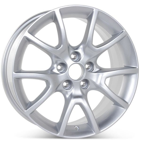 New 17" x 7.5" Alloy Replacement Wheel for Dodge Dart 2013 2014 2015 2016 Silver Rim 2481