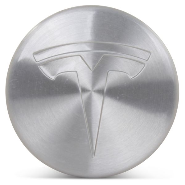 OE Genuine Tesla Center Cap W/ Tesla Logo Silver CAP4228